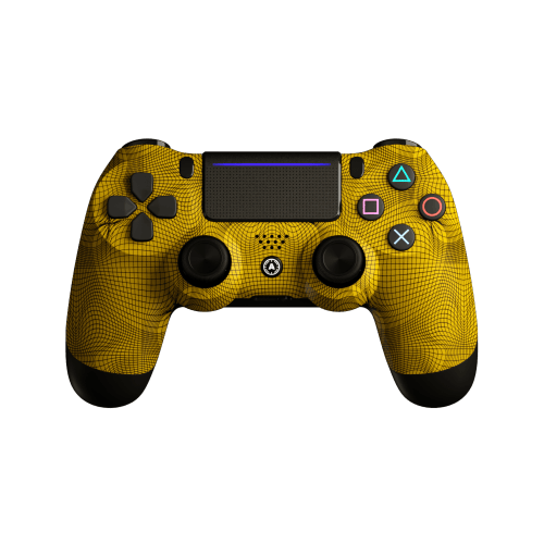 Grid Yellow modded PS4 controller
