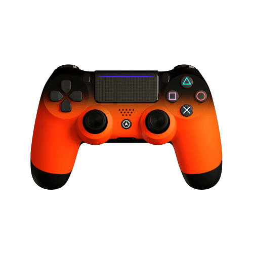 Orange Fade modded PS4 controller
